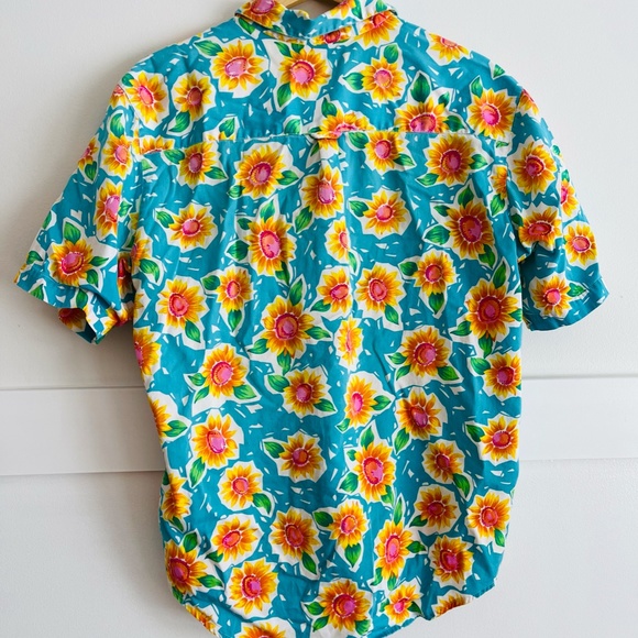 Vintage Ladies Floral Button Down Shirt Tabi International Size 16 - Picture 3 of 4